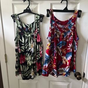Floral Sleeveless Tops -Hibiscus Collection Hawaii